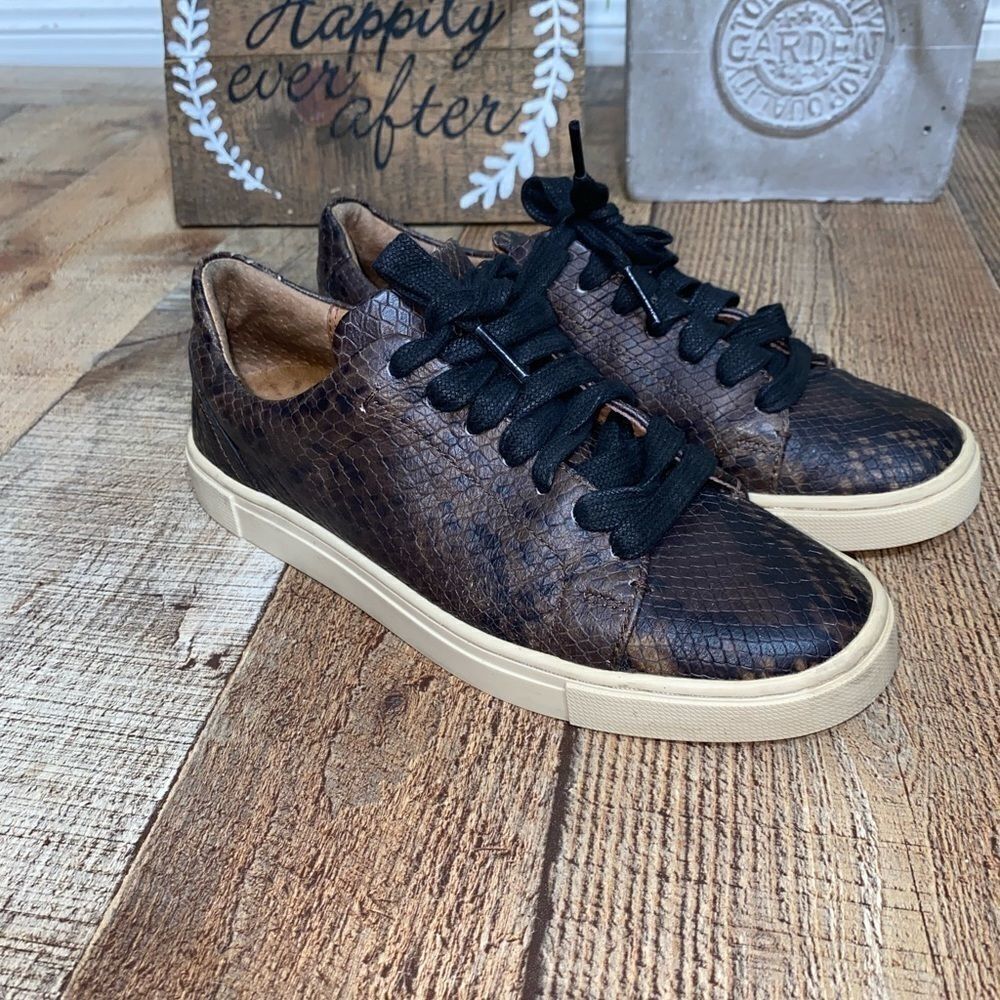Frye Snake Embossed Leather Sneaker - Picture 8 of 11